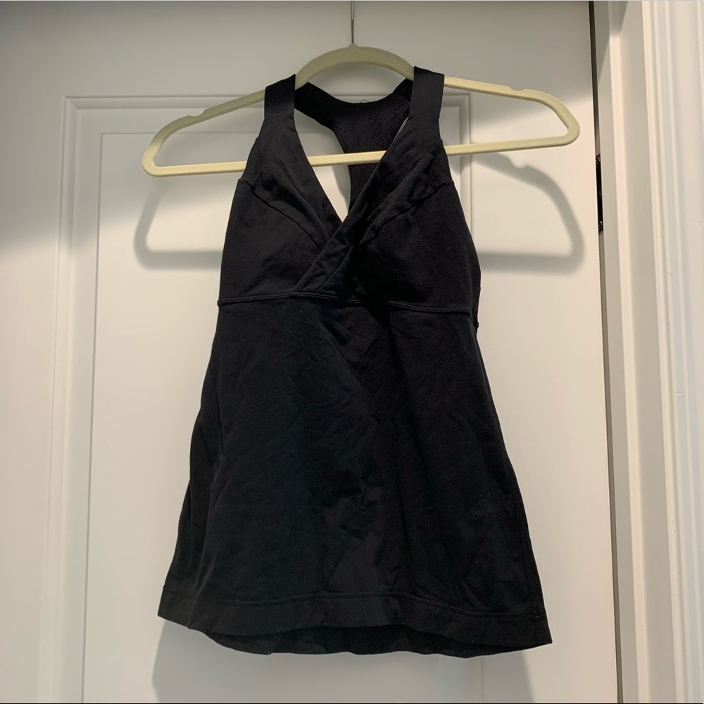 Size 4 Black Lululemon Top